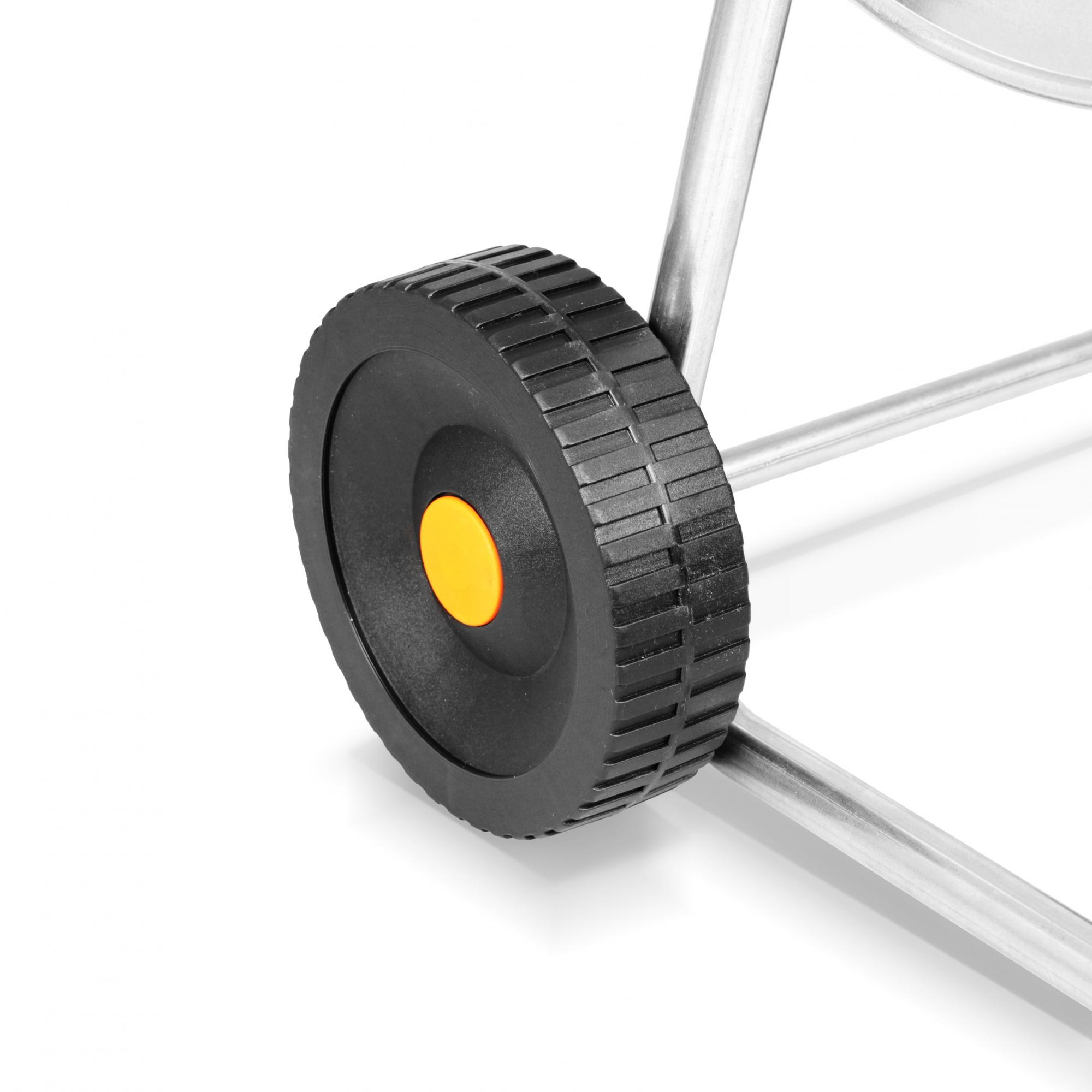 Schlauchwagen aus Metall verzinkt 80 m-1/2" Gartenschlauch ...