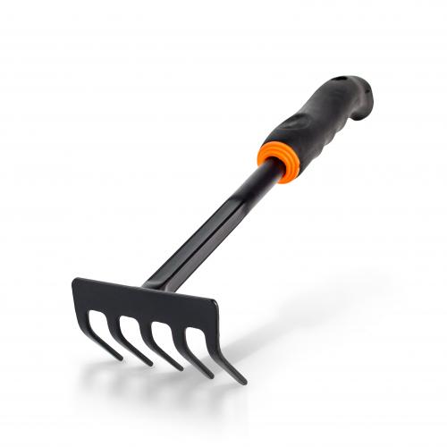 Edelstahl Handrechen Mit Gummigriff – 6 Zähne, Für Garten, Strand & Boden, Robust