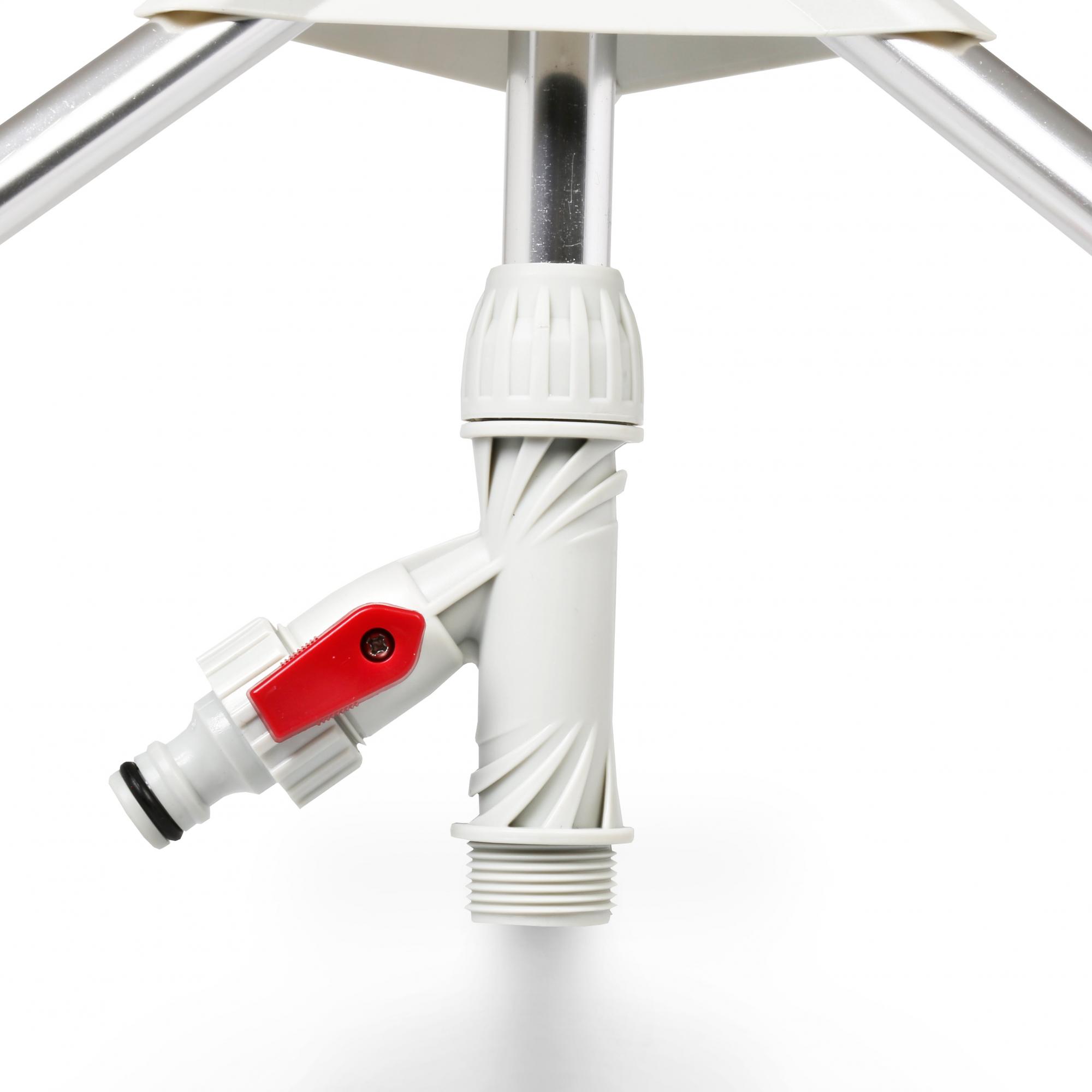 TELESKOP METALL IMPULSREGNER MIT STATIV KREISREGNER RASENSPRENGER