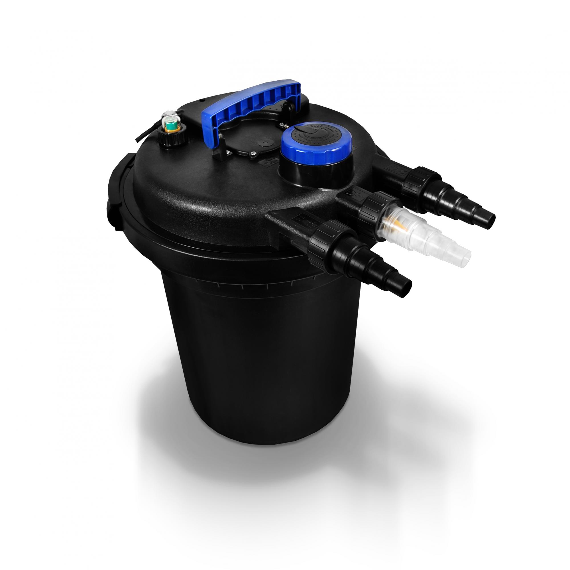 11 Watt UVC Druckfilter Teichfilter für 11.000 Liter Teiche UVC Klärer